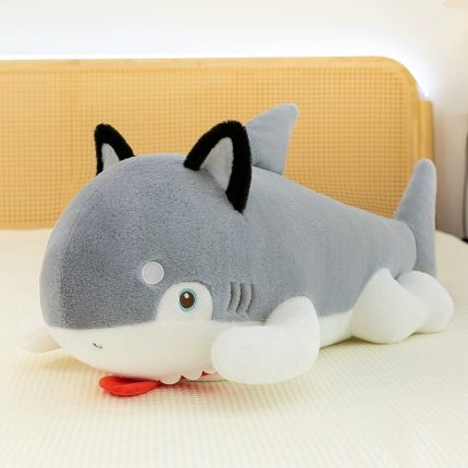 Cute Shark-Dog Plush Toy Birthday Gift for Friends Kids Comfort Companion Cushion Wholesale Shark Doll