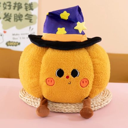 Halloween Plush Pillow Pumpkin Ghost Cute Holiday Stuffed Toy Gift Cushion Doll