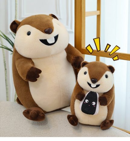 New Style Cute Marmot Plush Toy Doll Gift for Girls Hamster Squirrel Stuffed Animal Wholesale